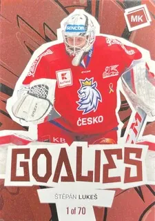Lukeš Štěpán MK Národní tým 2021-22 Goalies Red 1 of 70 č.3