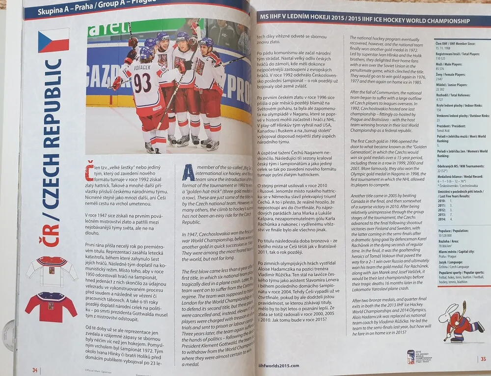 Oficiální program k MS 2015 Praha a Ostrava