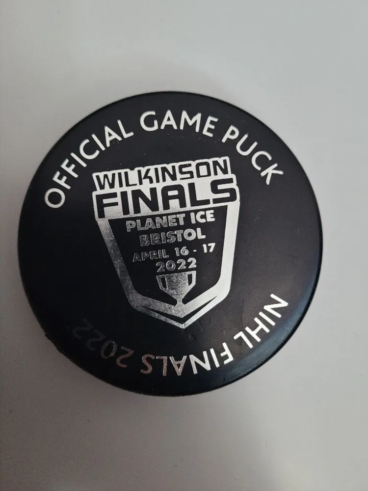 Hokejový puky - dvoustranný -  Official game Puck Laidler/Wilkinson Finals 2022     