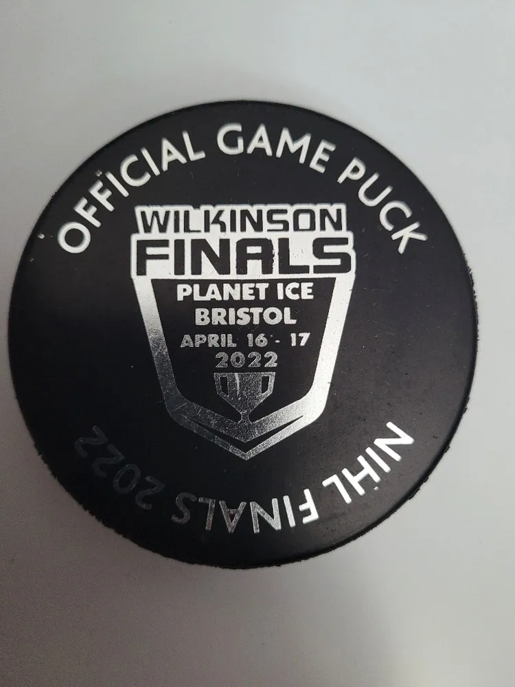 Hokejový puky - dvoustranný -  Official game Puck Laidler/Wilkinson Finals 2022     