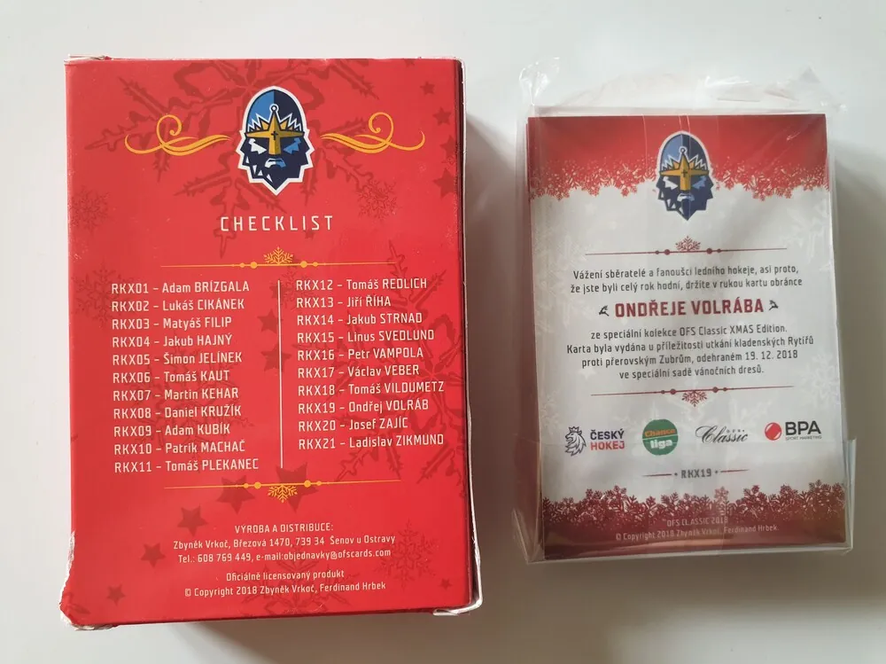 Set Vánoční dresy Rytíři Kladno 2019
