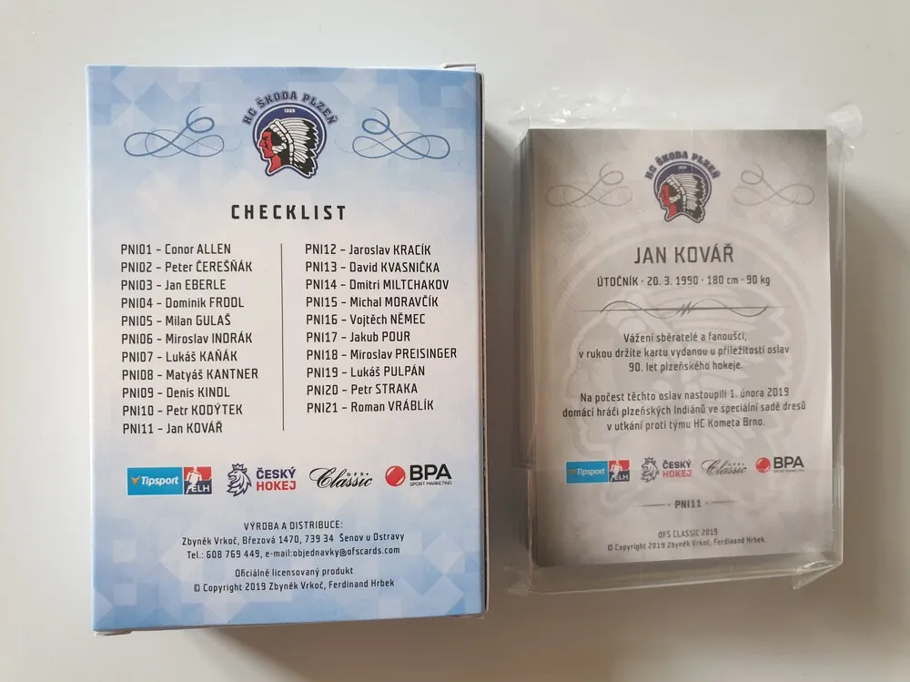 Set 90 let plzeňského hokeje HC Škoda Plzeň 2019