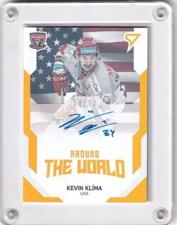 Klíma Kevin SportZoo TELH 2021-22 II.série Around the World AUTO /90 - USA č.AWS-35